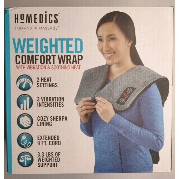 Homedics Weighted Comfort Wrap - Gray - Picture 4 of 9